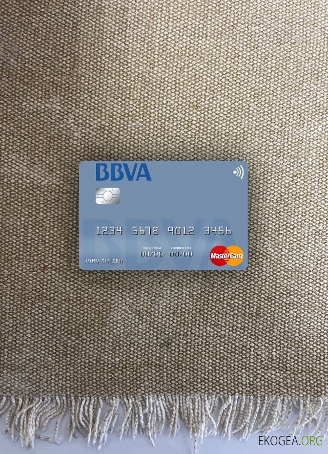 Paraguay Banco BBVA Bank mastercard photolook recto
